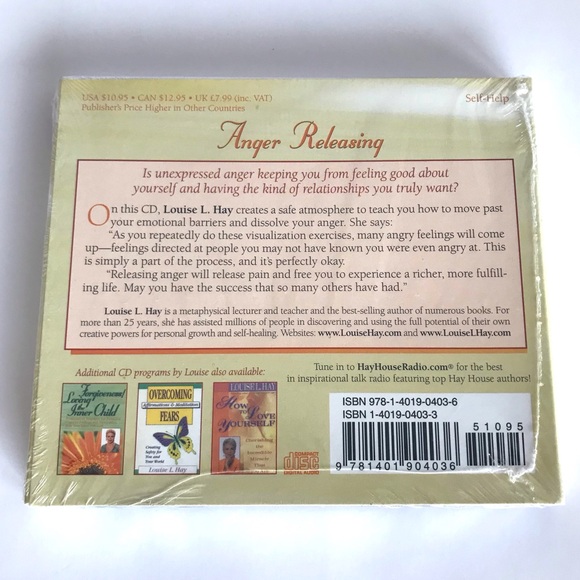 Anger Releasing by Louise L. Hay 2004 CD (New!) - Picture 3 of 3